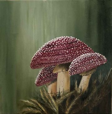 Mushroom painting