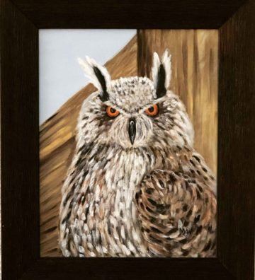 Painting of owl