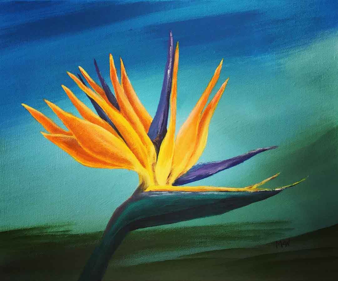 Bird of Paradise – Art by Mary Ann White